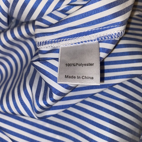 Blue Stripe Royal Shirt Dress TUCKERNUCK - Picture 10 of 13